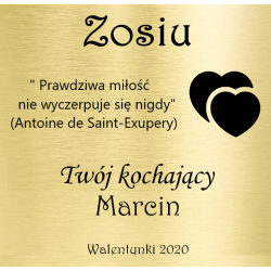 Personalizacja pudełka - grawer, dedykacja do dużego pudełka