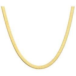 Srebrny naszyjnik choker taśma płaska żmijka, srebro 925 37cm+6cm regulowany 2,2mm