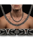 Łańcuszki bizantyjskie (królewskie) srebro 925 | Mens-Gems